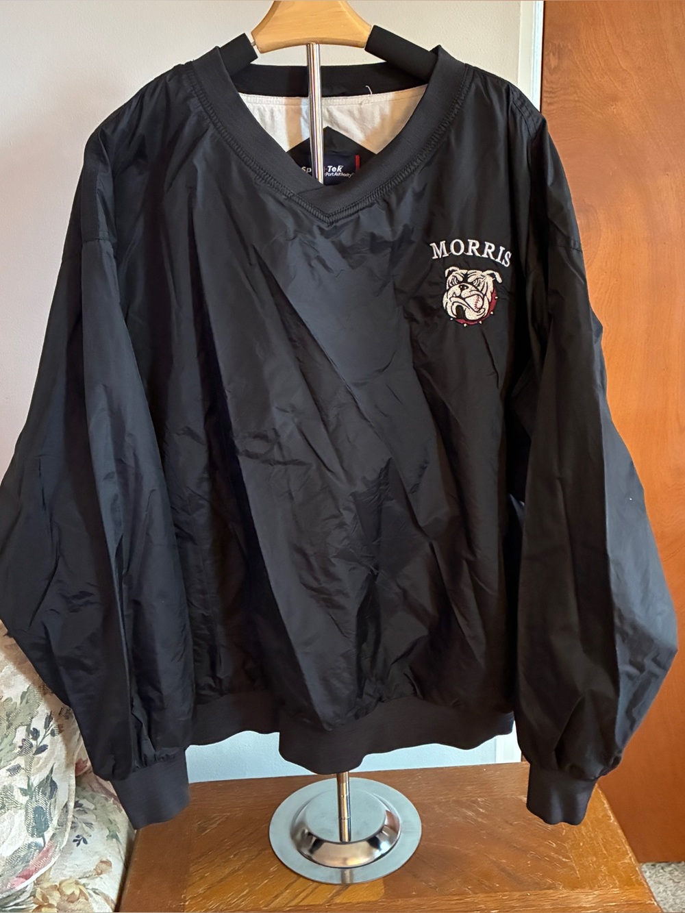 Morris Black Men's Pullover Windbreaker